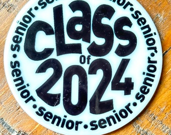 Senior Class, Black and White Class of 2024 Ornament Graduation Ornament Celebrate 2024 Senior Graduation Party Ornament