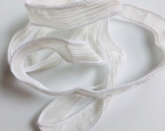 Silk Wrap Ribbon, Silk Ribbon Wrap ~ Snow Silk Wrap Ribbon - One Ribbon