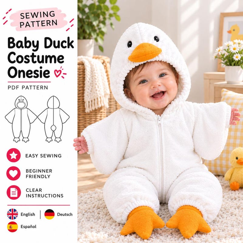 Duck Costume Kids Pattern - Etsy