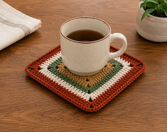 Granny Square Crochet Pattern PDF | Fall Motif | Easy Crochet Motif | Beginner Crochet Pattern | Step-by-Step PDF Instructions | Digital