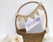 Wedding Card Box, Card Holder, Rustic Chic, Wedding Basket, Card Sign, Country Farm Wedding, Willow Basket