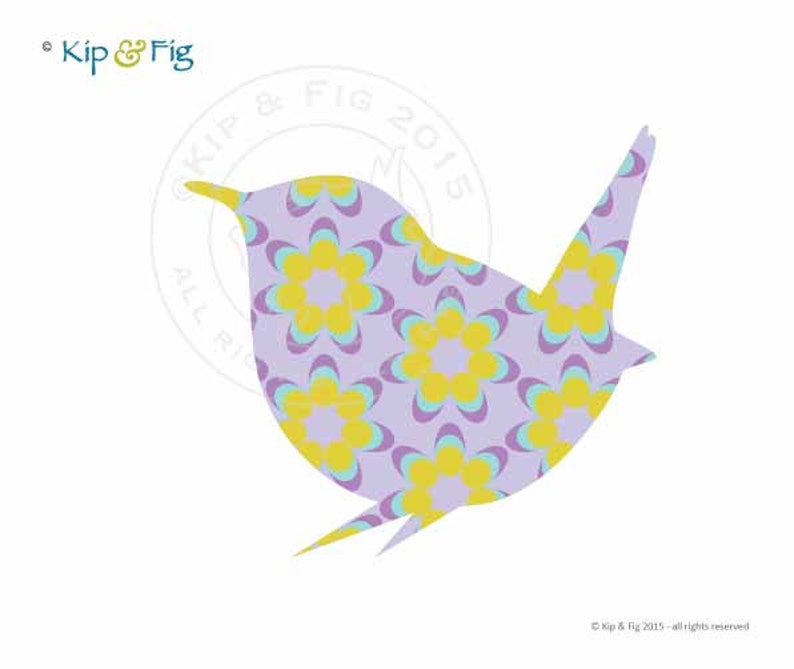 Wren applique template pdf applique pattern image 3