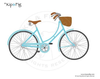 Ladies vintage bicycle PDF template - applique pattern design - 40s style BSA Pashley