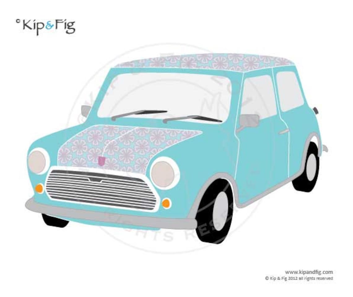 Mini Classic Car Applique PDF Template Applique Pattern Design Etsy