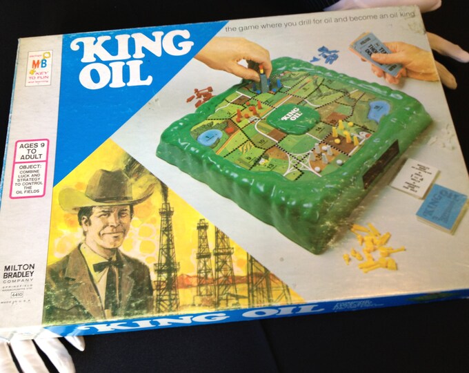King Oil Board Game Vintage Oil Tycoon Game 1974 Etsy