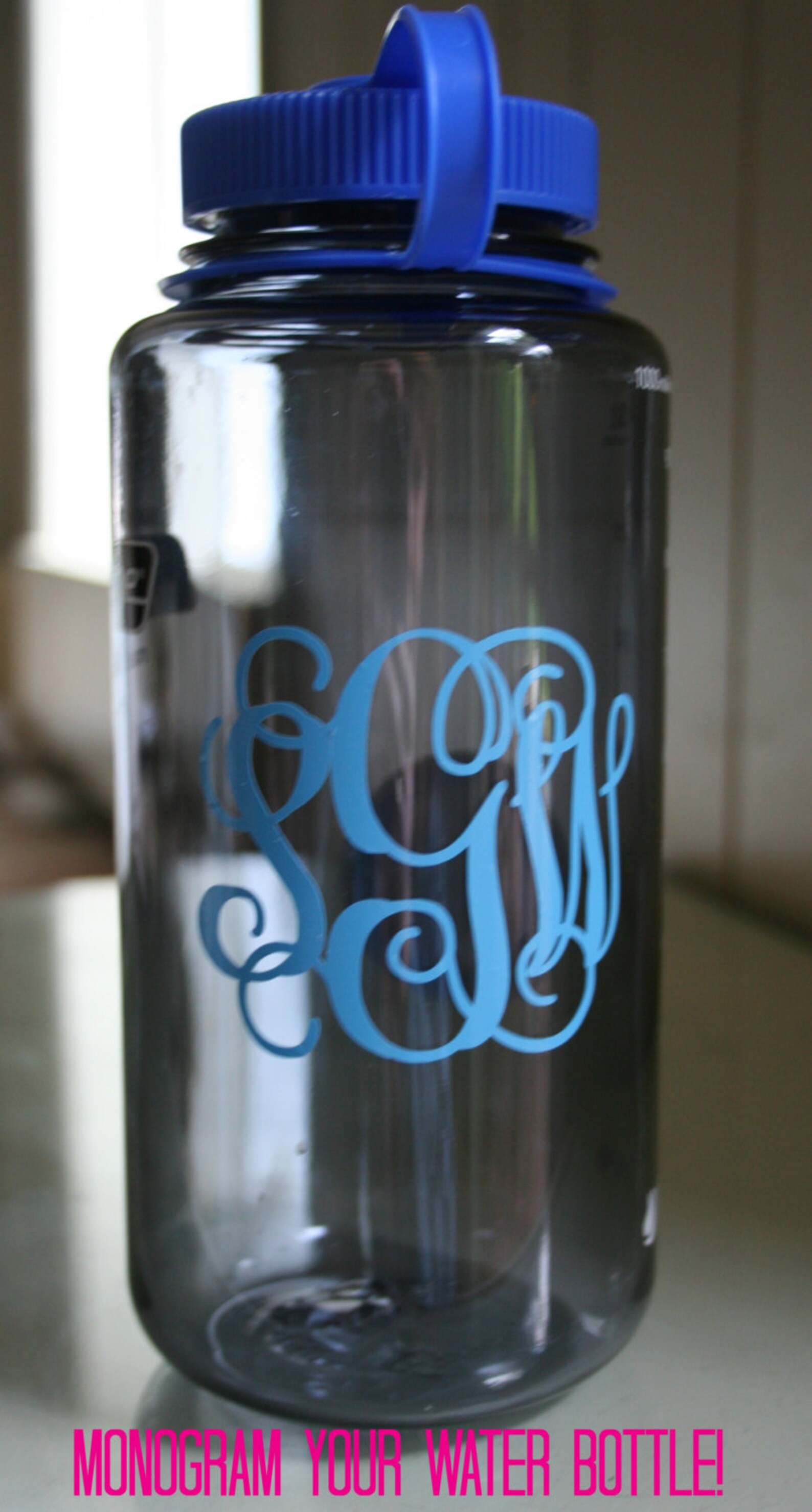 Monogram Decal for Your Nalgene Laptop Tablet Ipad Etsy