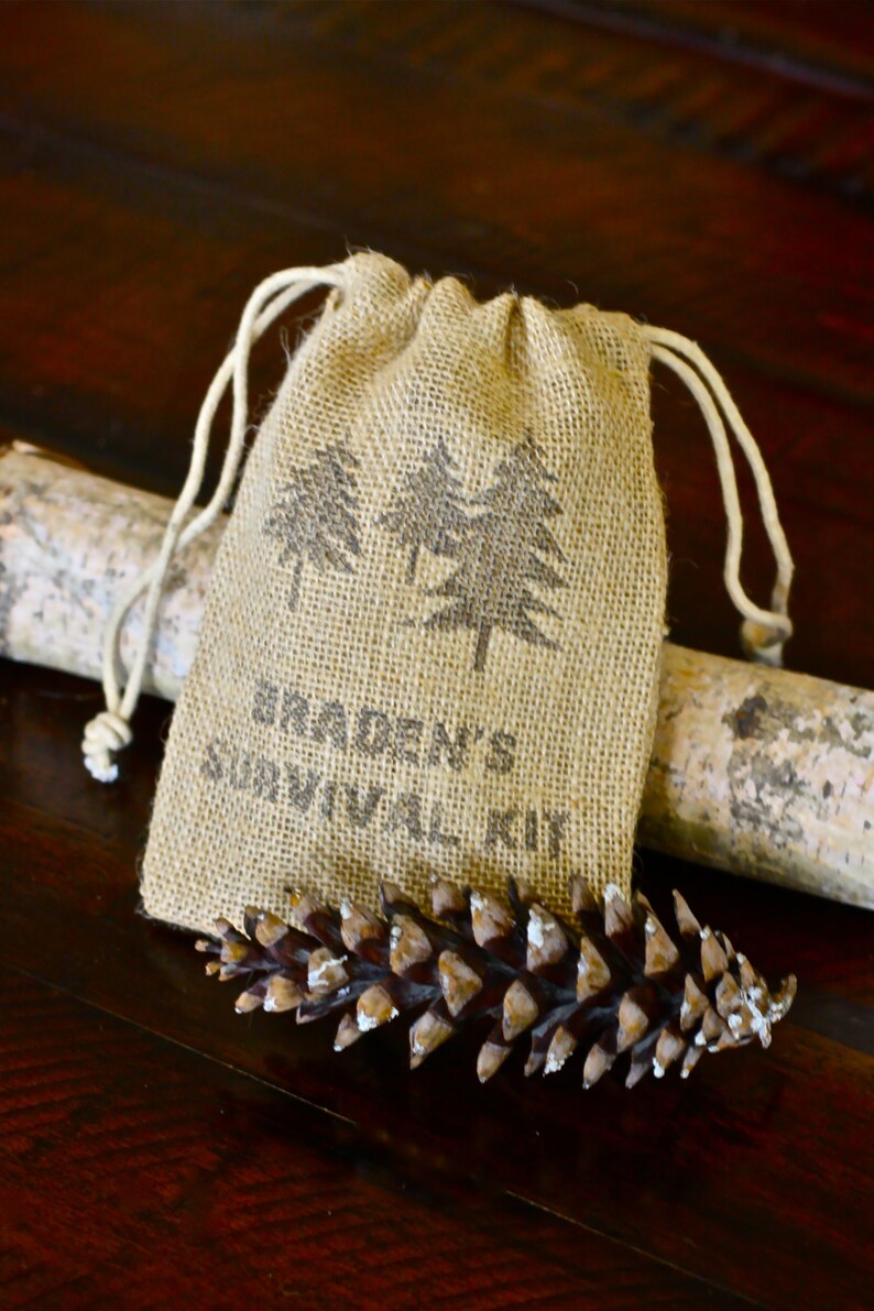 custom burlap drawstring bags