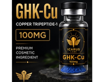 GHK-Cu Copper Peptide Powder | Copper Tripeptide-1 | 100mg Cosmetic Ingredient