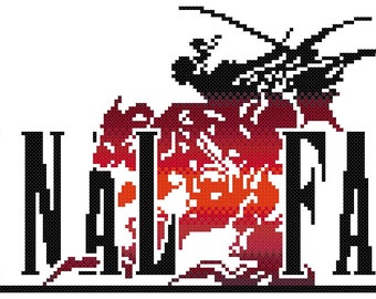 Final Fantasy VI Logo Cross Stitch Pattern