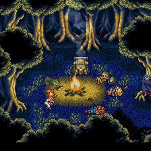 Chrono Trigger Camp Scene Cross Stitch Pattern