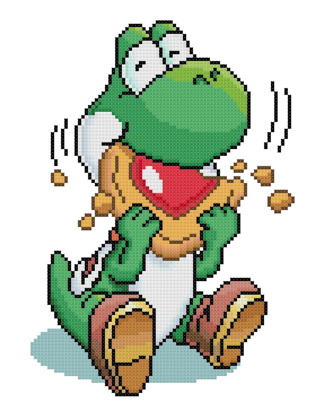 Yoshi's Cookie Cross Stitch Pattern - Etsy