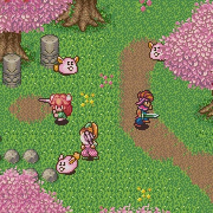 Secret of Mana Pink Rabite Attack Cross Stitch Pattern