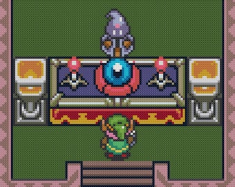 Zelda A Link to the Past The Hero's Fortune Cross Stitch Pattern