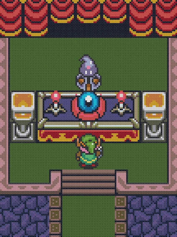 Zelda A Link to the Past the Hero's Fortune Cross Stitch Pattern