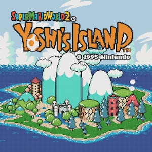 Yoshi's Island Title Screen Cross Stitch Pattern