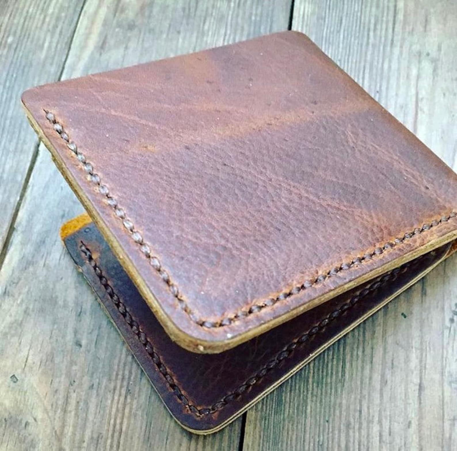 Leather Bi-fold Wallet Pattern Multiple Designs Follow Along | Etsy
