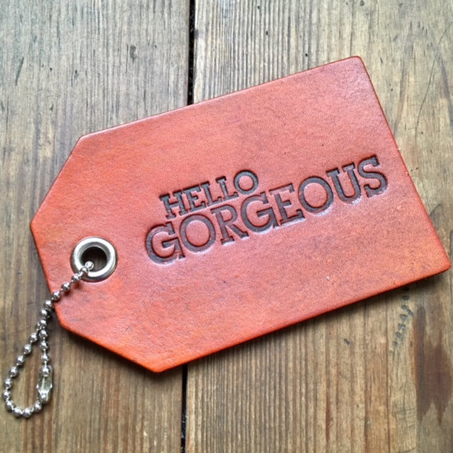 Funny Leather Luggage Bag Tag Choose Your Color Etsy