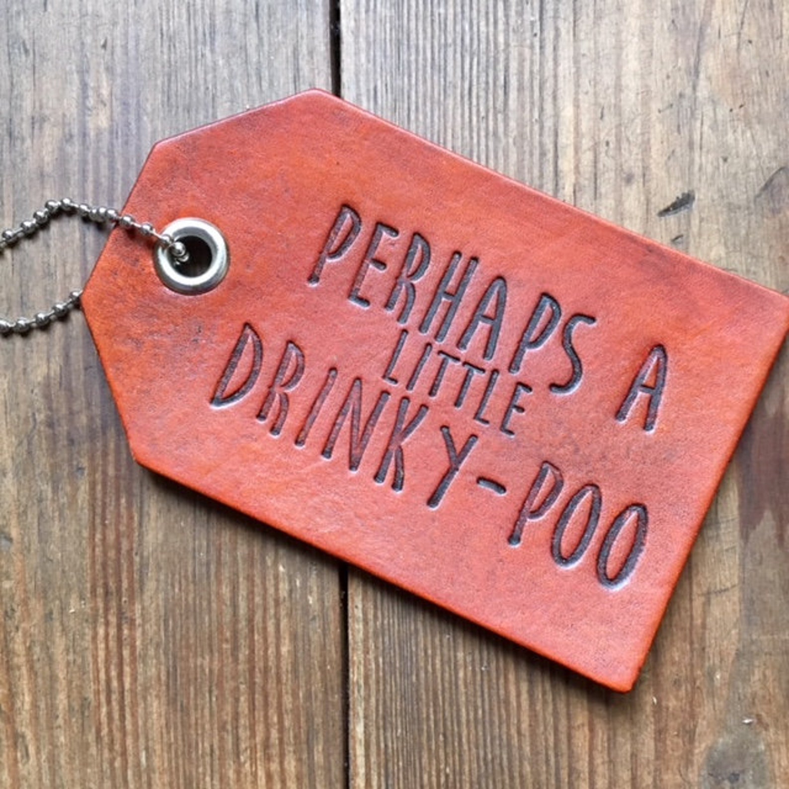 Funny Leather Luggage Bag Tag Choose Your Color Etsy