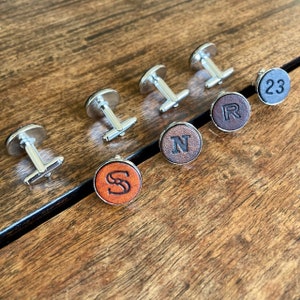 Personalisierte Ledermanschettenknöpfe, Groomsman Gift, Wedding Mens Accessories
