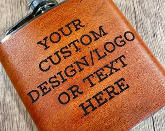 Design Your Own Flask, Hip Flask, Personalized Flask, Leather Flask, Groomsmen Flask, Custom flask, Groomsmen gift, Custom Fathers day gift