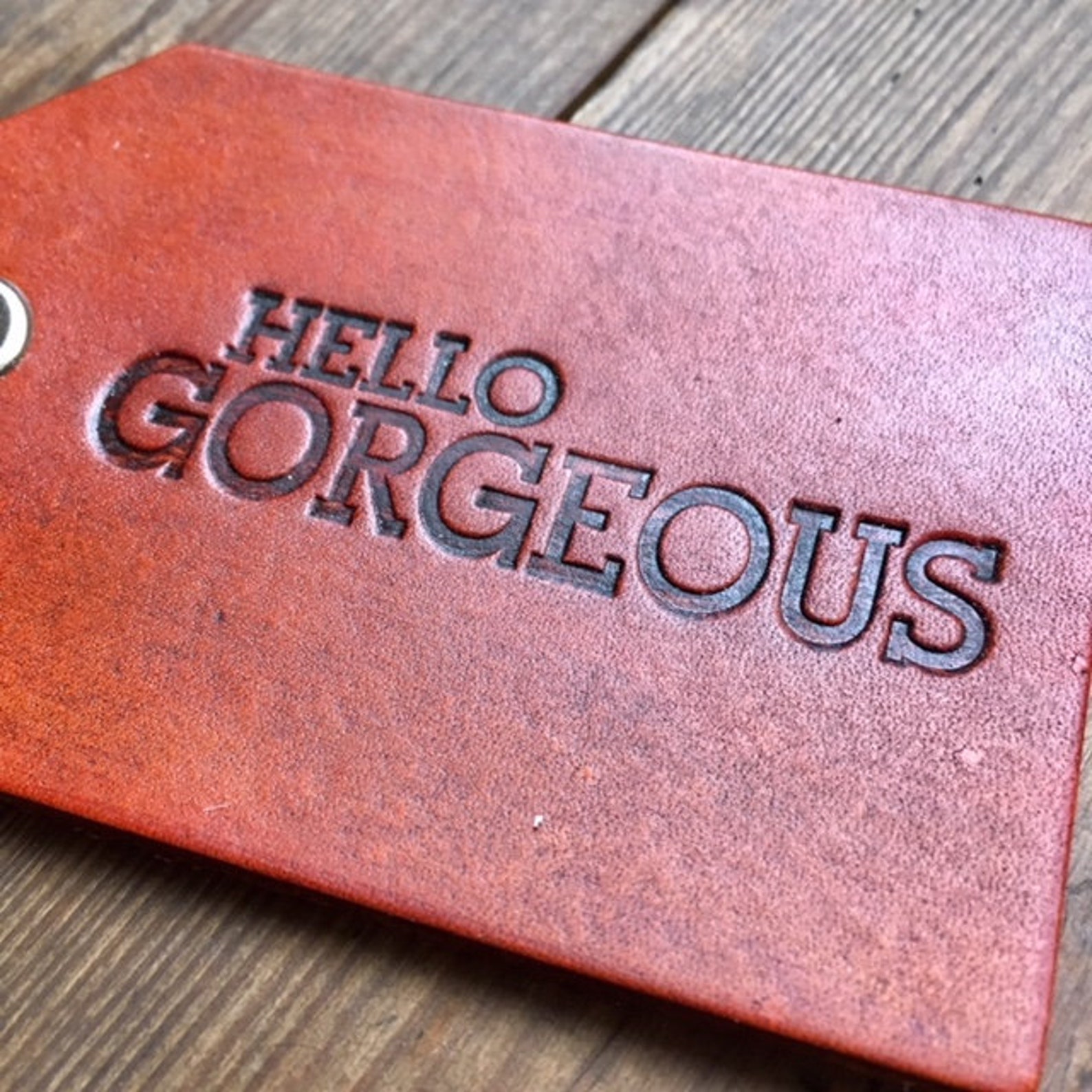 Funny Leather Luggage Bag Tag Choose Your Color Etsy