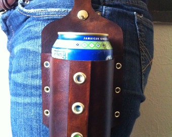 Handmade Leather Beer Holster