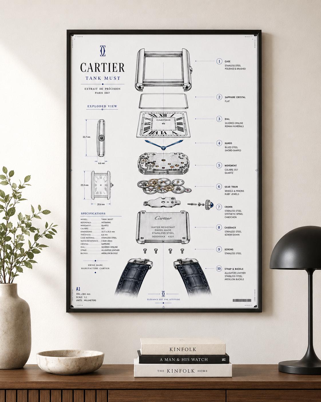 Cartier Wall Clock - Etsy