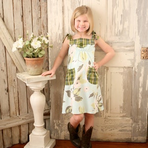 Annie Vintage Style Girls Dress PDF Pattern Tutorial, Easy Sew sizes 12m thru 8 included image 3