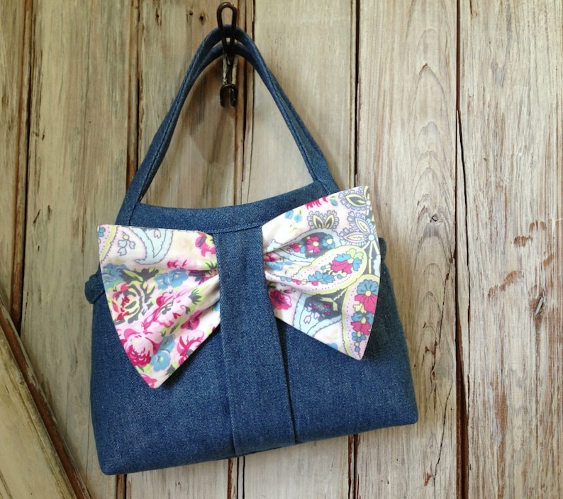Bow-lious Girl's Interchangeable Bow Bag PDF Pattern Tutorial Summer Purse Tote Accessory Easy Sew image 3
