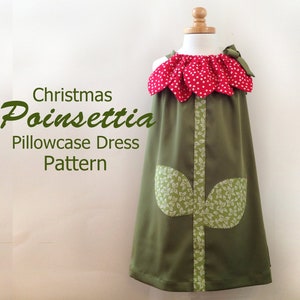 Sunny Flower Pillowcase Dress Girl Christmas Dress Pattern PDF. Kid's Children's Clothing. Easy Sew Sizes 12m thru 10 included image 1