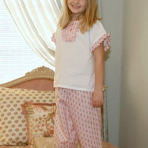 Peggy Sue Girl's Pajama Pattern Girl's Sewing Pattern. Toddler Pajama Pattern. Sizes 1-8 image 4