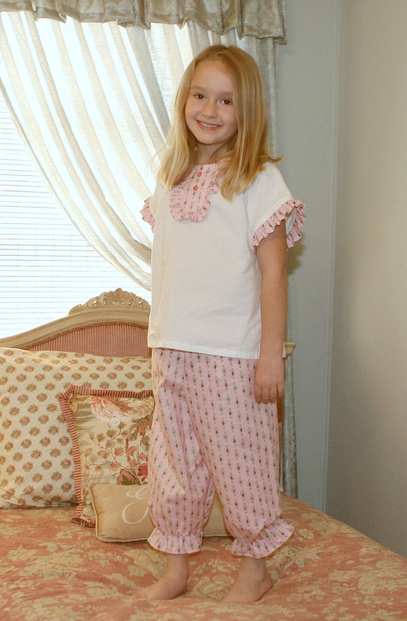 Peggy Sue Girl's Pajama Pattern Girl's Sewing Pattern. Toddler Pajama Pattern. Sizes 1-8 image 4