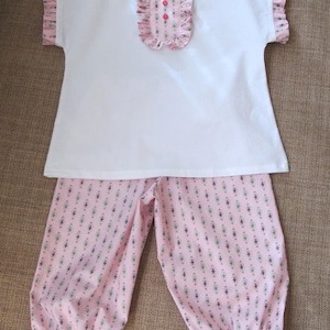 Peggy Sue Girl's Pajama Pattern Girl's Sewing Pattern. Toddler Pajama Pattern. Sizes 1-8 image 3