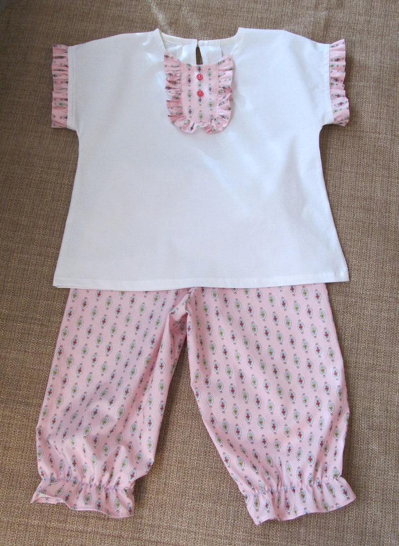 Peggy Sue Girl's Pajama Pattern Girl's Sewing Pattern. Toddler Pajama Pattern. Sizes 1-8 image 3