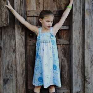 Forget-me-knot Girl's Knot Dress Pattern PDF. Sewing Pattern for Girls ...