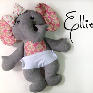 Ellie Baby Elephant PDF Doll Pattern