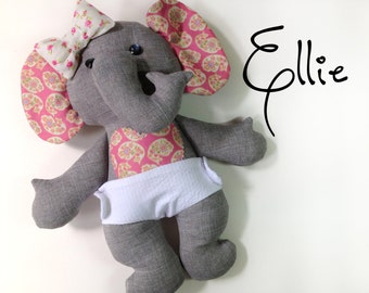 Ellie Baby Elephant PDF Doll Pattern