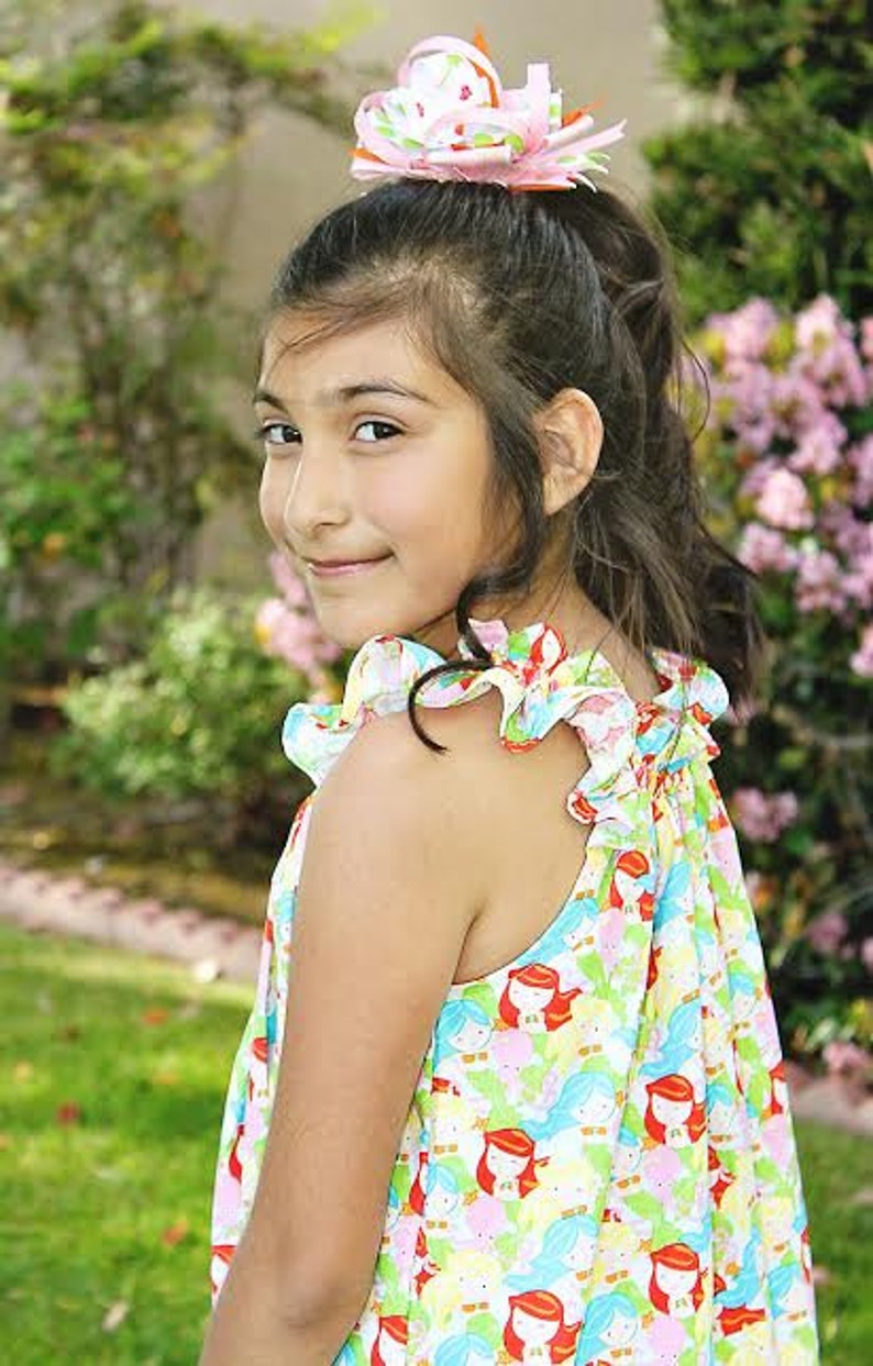 Flutter-By Top & Dress Pattern PDF Sewing Pattern for Girls. Sizes 1 8 included image 4