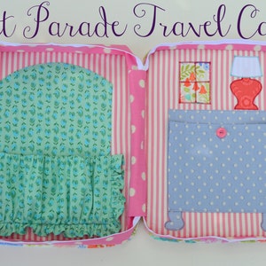 Pet Parade Travel Case, Child's Doll Carrier,  Storage Case for a 12'' Doll Overnighter