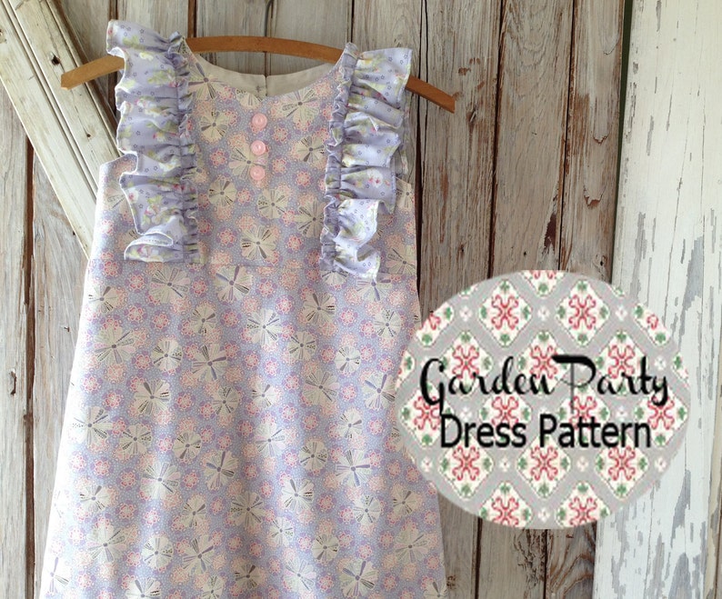 Garden Party Girl's Dress Pattern. Girl's PDF Sewing Pattern. Toddler and Baby Pattern. Sizes 1-10 image 3