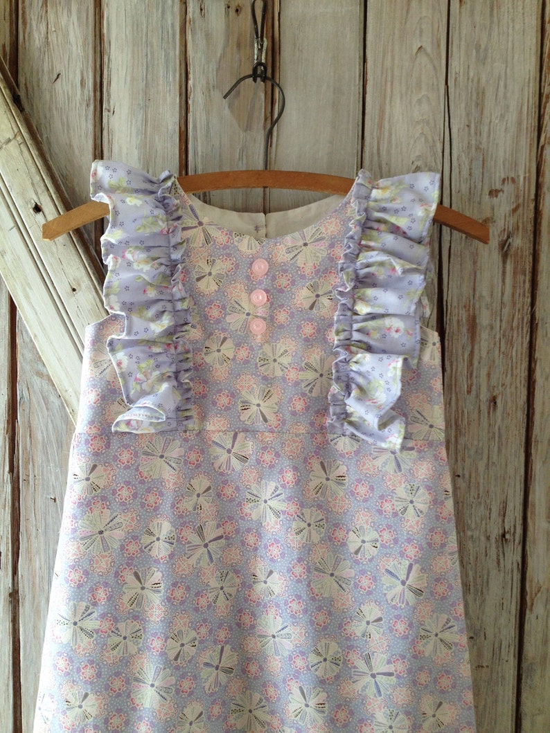 Garden Party Girl's Dress Pattern. Girl's PDF Sewing Pattern. Toddler and Baby Pattern. Sizes 1-10 image 1