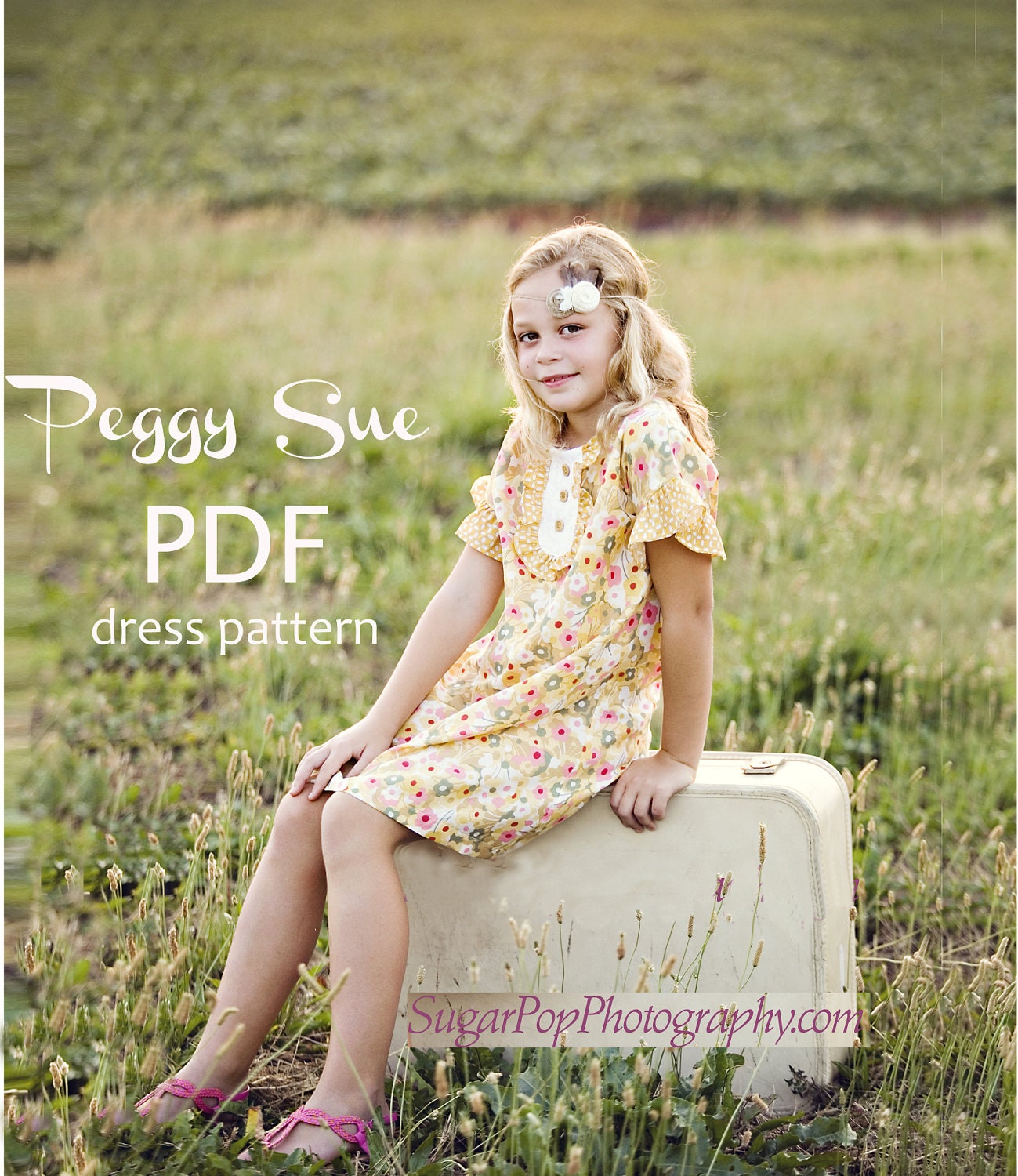 Peggy Sue Ruffle Dress and Top Pattern PDF. Girl Sewing - Etsy