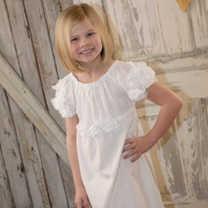 Peony - Flower Girl Dress. Party Dress PDF Pattern Tutorial, Easy Sew, sizes 12m-10 included