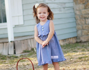 Pretty Pansy - Easter Dress Pattern PDF. Sewing Pattern for Girls.  Sizes 1 -10 included