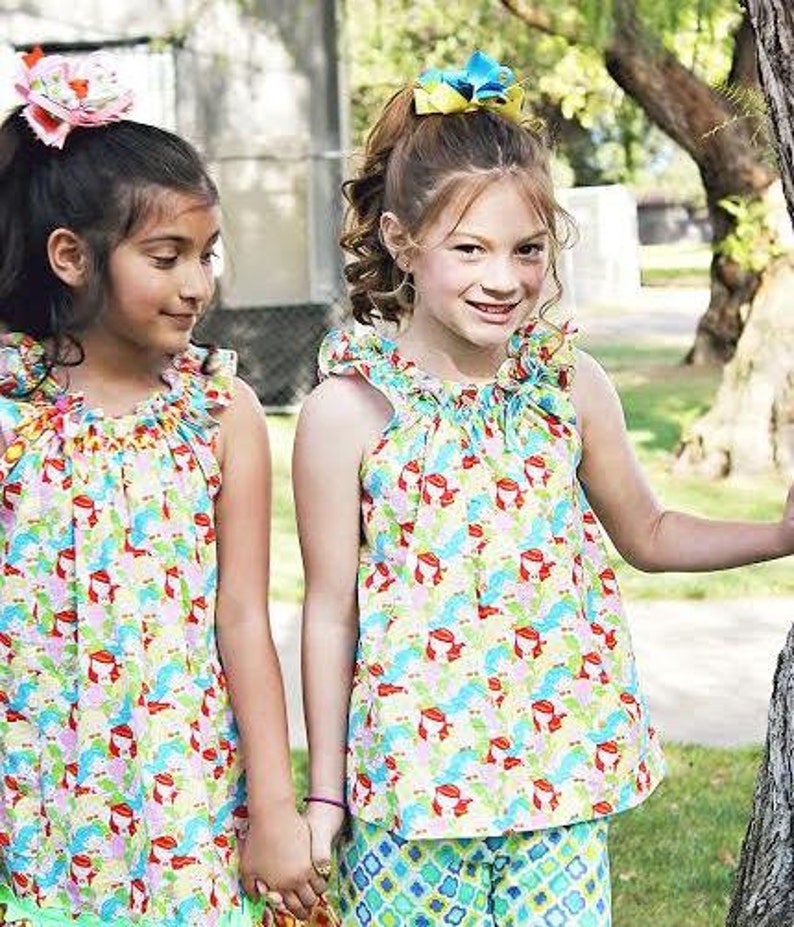 Flutter-By Top & Dress Pattern PDF Sewing Pattern for Girls. Sizes 1 8 included image 5