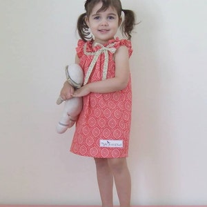 Flutter-By Top & Dress Pattern PDF Sewing Pattern for Girls. Sizes 1 8 included image 2