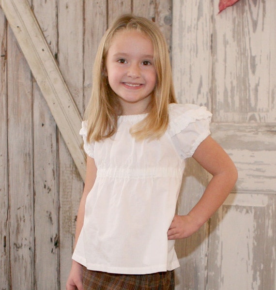 girls peasant top