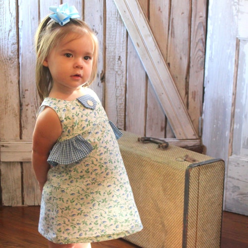 Maddie Girl's Ruffled Dress PDF Pattern. Girl Kid - Etsy