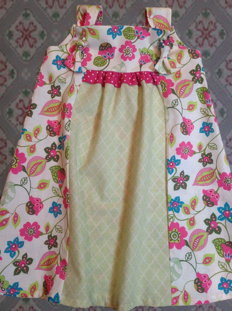 Forget-Me-Knot Girl's Knot Dress Pattern PDF. Sewing Pattern for Girls. Sizes 1 9/10 included image 4