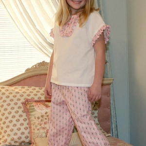 Peggy Sue Girl's Pajama Pattern Girl's Sewing Pattern. Toddler Pajama Pattern. Sizes 1-8 image 5